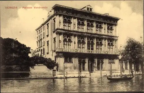 Ak Venezia Venedig Veneto, Palazzo Vendramin