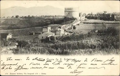 Ak San Sebastiano di Folgaria Südtirol, Blick auf den Ort, Turm