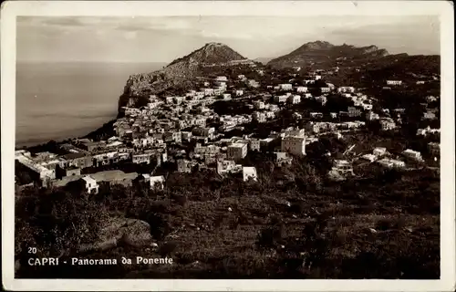 Ak Capri Neapel Campania, Panorama da Ponente