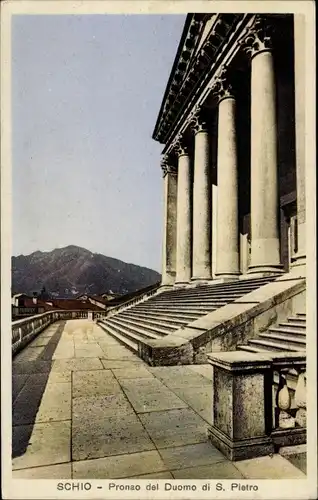 Ak Schio Veneto, Pronao del Duomo di S. Pietro