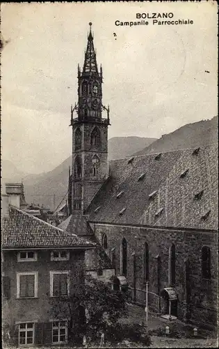 Ak Bozen Bolzano Südtirol, Campanile Parrocchiale