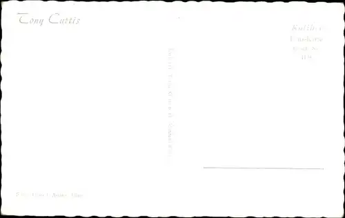 Ak Schauspieler Tony Curtis, Portrait