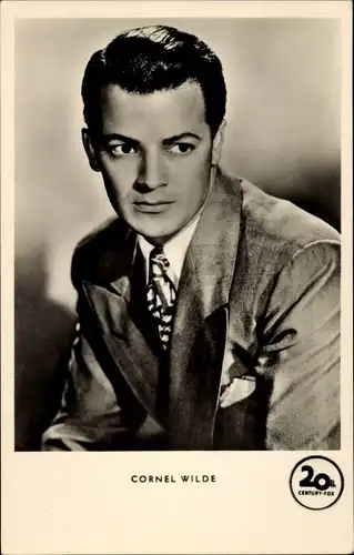 Ak Schauspieler Cornel Wilde, Portrait