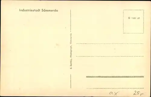 Ak Sömmerda im Thüringer Becken, Hotel zum Prinzen, Bes. O. Kästner