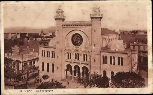 Judaika Ak Oran Algerien, La Synagogue