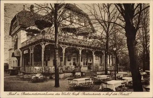 Ak Grafenberg Düsseldorf am Rhein, Wald-Restaurant Auf der Hardt