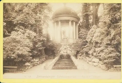 Kabinett Foto Schwetzingen in Baden, Schwetzinger Schlossgarten, Apollo-Tempel