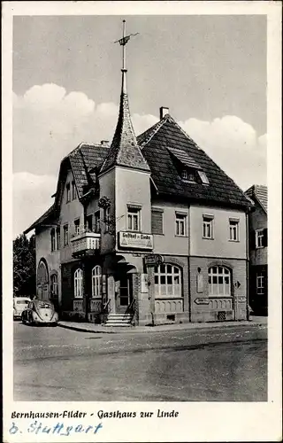 Ak Bernhausen Filderstadt Baden Württemberg, Gasthaus zur Linde