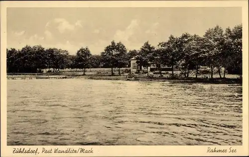 Ak Zühlsdorf Mühlenbecker Land Oberhavel, Rahmer See, Schützenhaus Zühlsdorf