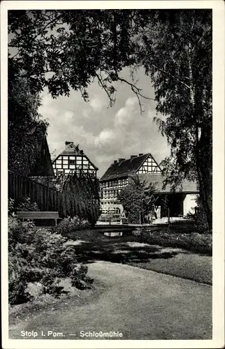 Ak Słupsk Stolp Pommern, Schloßmühle