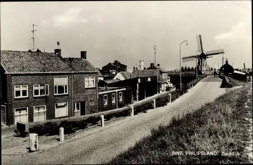 Ak Sint Philipsland Zeeland, Zuiddijk