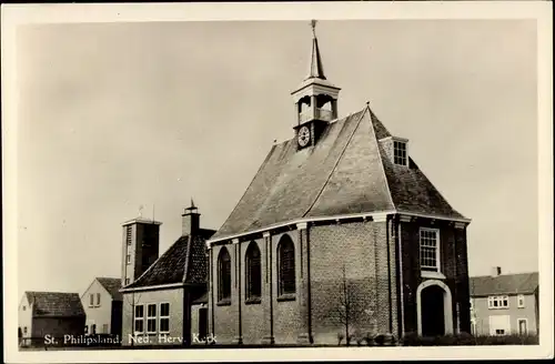 Ak Sint Philipsland Zeeland, Ned. Herv. Kerk