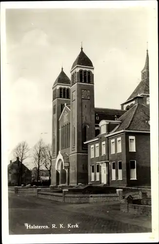 Ak Halsteren Nordbrabant, R. K. Kerk