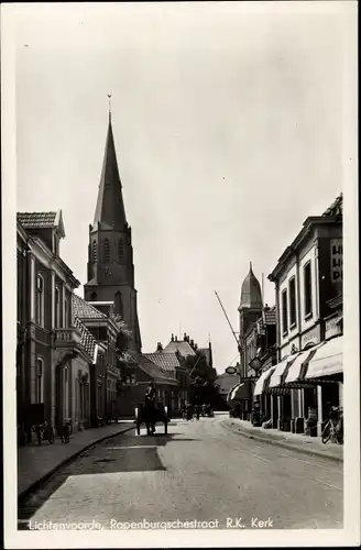 Ak Lichtenvoorde Gelderland, Rapenburgschestraat, R. K. Kerk