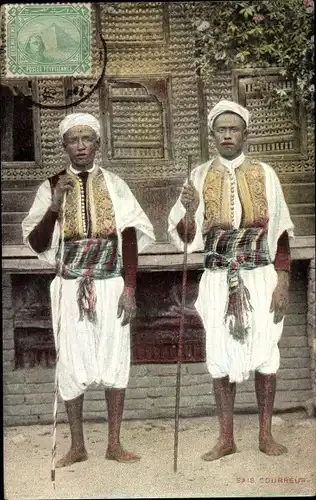 Ak Ägypten, Sais Courreur, zwei Ägypter