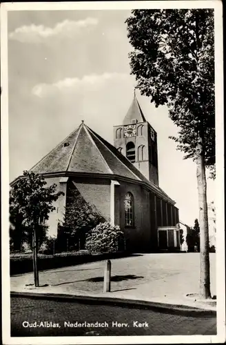 Ak Oud Alblas Südholland, Nederlandsch Herv. Kerk