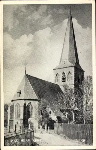 Ak Borne Overijssel Niederlande, Ned. Herv. Kerk