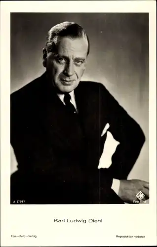 Ak Schauspieler Karl Ludwig Diehl, Portrait