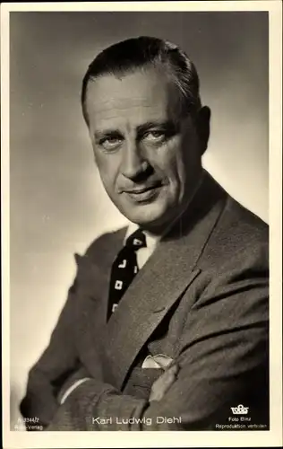 Ak Schauspieler Karl Ludwig Diehl, Portrait