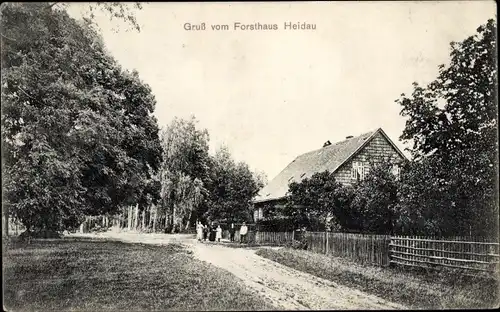 Ak Heidau Niederschlesien, Forsthaus