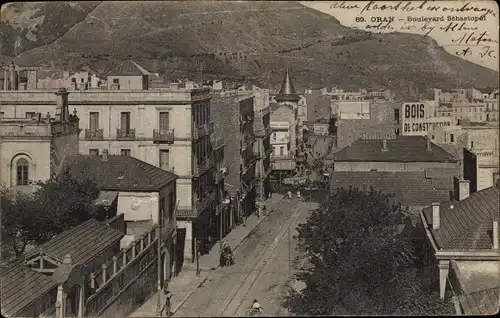 Ak Oran Algerien, Boulevard Sebastopol