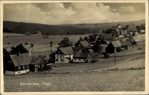 Ak Schellerhau Altenberg im Erzgebirge, Panorama