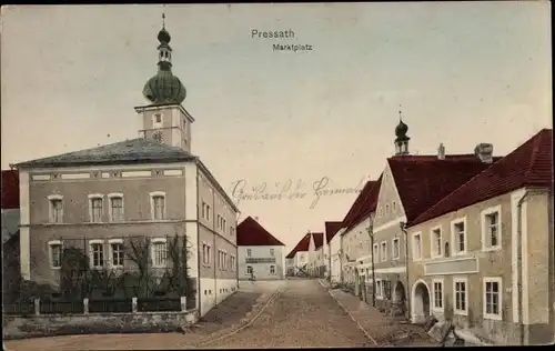 Ak Pressath in der Oberpfalz, Marktplatz