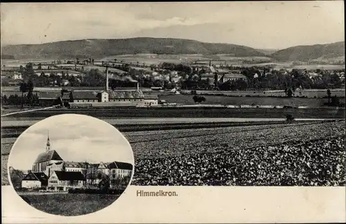 Ak Himmelkron in Oberfranken, Panorama, Kirche