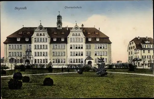 Ak Bayreuth in Oberfranken, Oberrealschule