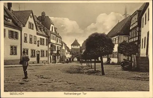 Ak Seßlach in Oberfranken, Rothenberger Tor