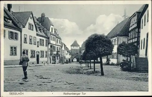 Ak Seßlach in Oberfranken, Rothenberger Tor