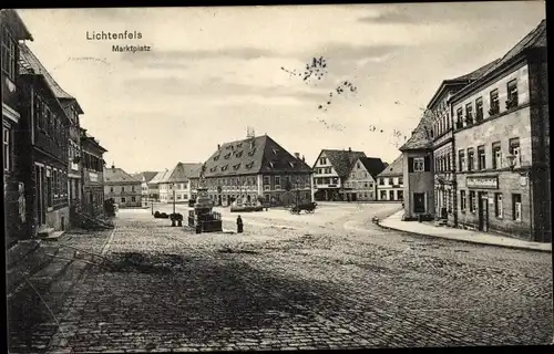 Ak Lichtenfels in Hessen, Marktplatz