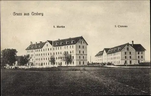 Ak Ursberg in Schwaben, S. Martha, S. Clemens