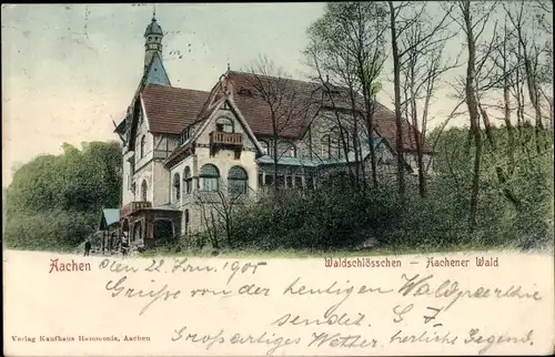 Ak Aachen in Nordrhein Westfalen, Waldschlösschen, Aachener Wald