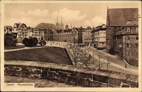 Ak Kassel in Hessen, Marstallplatz