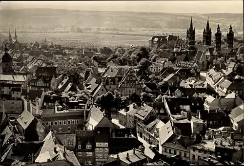 Ak Naumburg an der Saale, Blick vom Stadtturm nach Westen