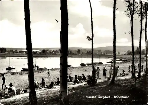 Ak Quitzdorf am See Oberlausitz, Stausee, Badestrand, Badegäste