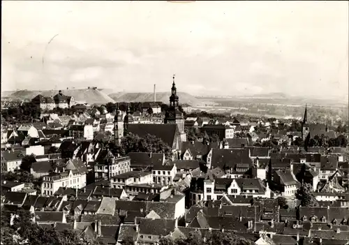 Ak Lutherstadt Eisleben, Blick vom Weinberg