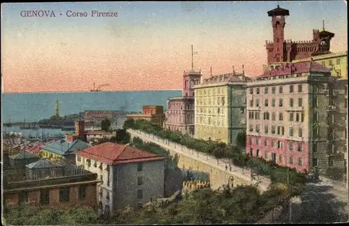 Ak Genova Genua Liguria, Corso Firenze