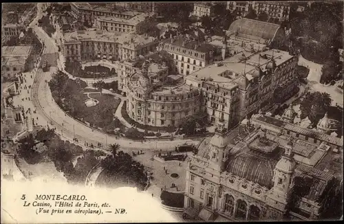 Ak Monte Carlo Monaco, Le Casino, L'Hotel de Paris