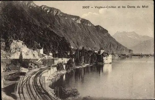 Ak Veytaux-Chillon Kanton Waadt, Les Dents du Midi