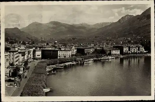 Ak Lugano Kanton Tessin Schweiz, Quai