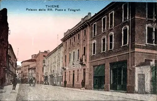 Ak Thiene Veneto, Palazzo delle RR. Poste e Telegrafi