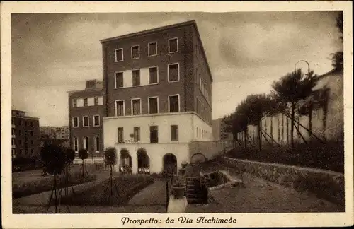 Ak Roma Rom Lazio, Via Archimede, Istituto Santa Giuliana Falconieri