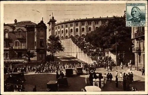 Ak Donostia San Sebastian Baskenland, Subida a la Plaza de Toros