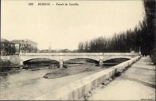 Ak Burgos Kastilien und León, Puente de Castilla