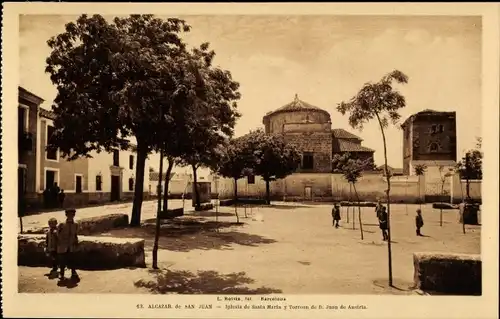 Ak Alcázar de San Juan Kastilien La Mancha Spanien, Iglesia de Santa Maria