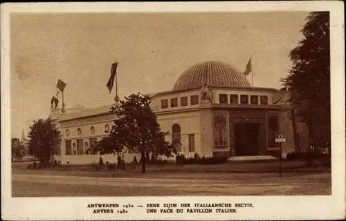 Ak Anvers Antwerpen, Wereldtentoonstelling, Exposition, Weltausstellung 1930, Pavillon Italien