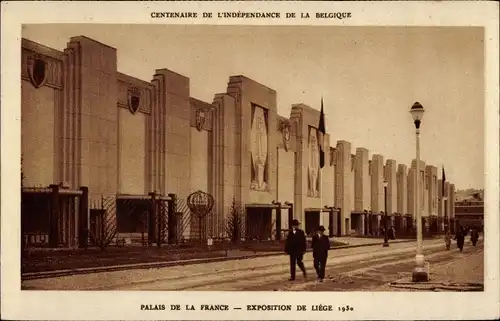 Ak Liège Wallonien Lüttich, Exposition Internationale, Weltausstellung 1930, Palais de la France