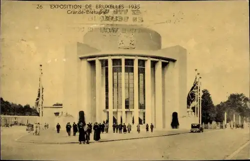 Ak Bruxelles Brüssel, Exposition 1935, Weltausstellung, Pavillon Grande Bretagne